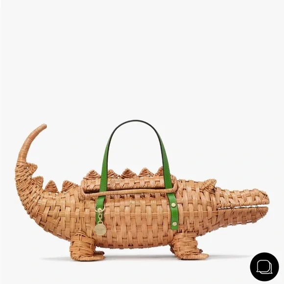 NWT - Kate spade 3D alligator wicker bag - Picture 1 of 10